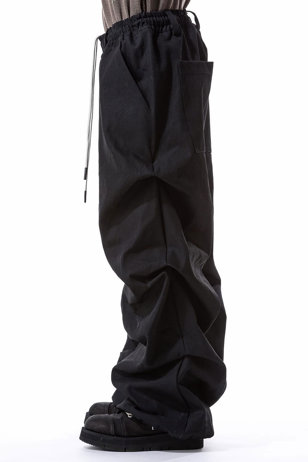 デニムタックワイドパンツ / Denim Tuck Wide Pants / ブラック
