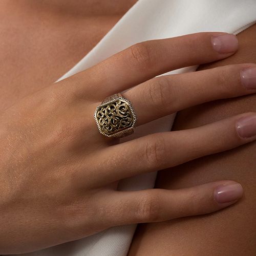 Garden Shadows Polygon Ring / GR114