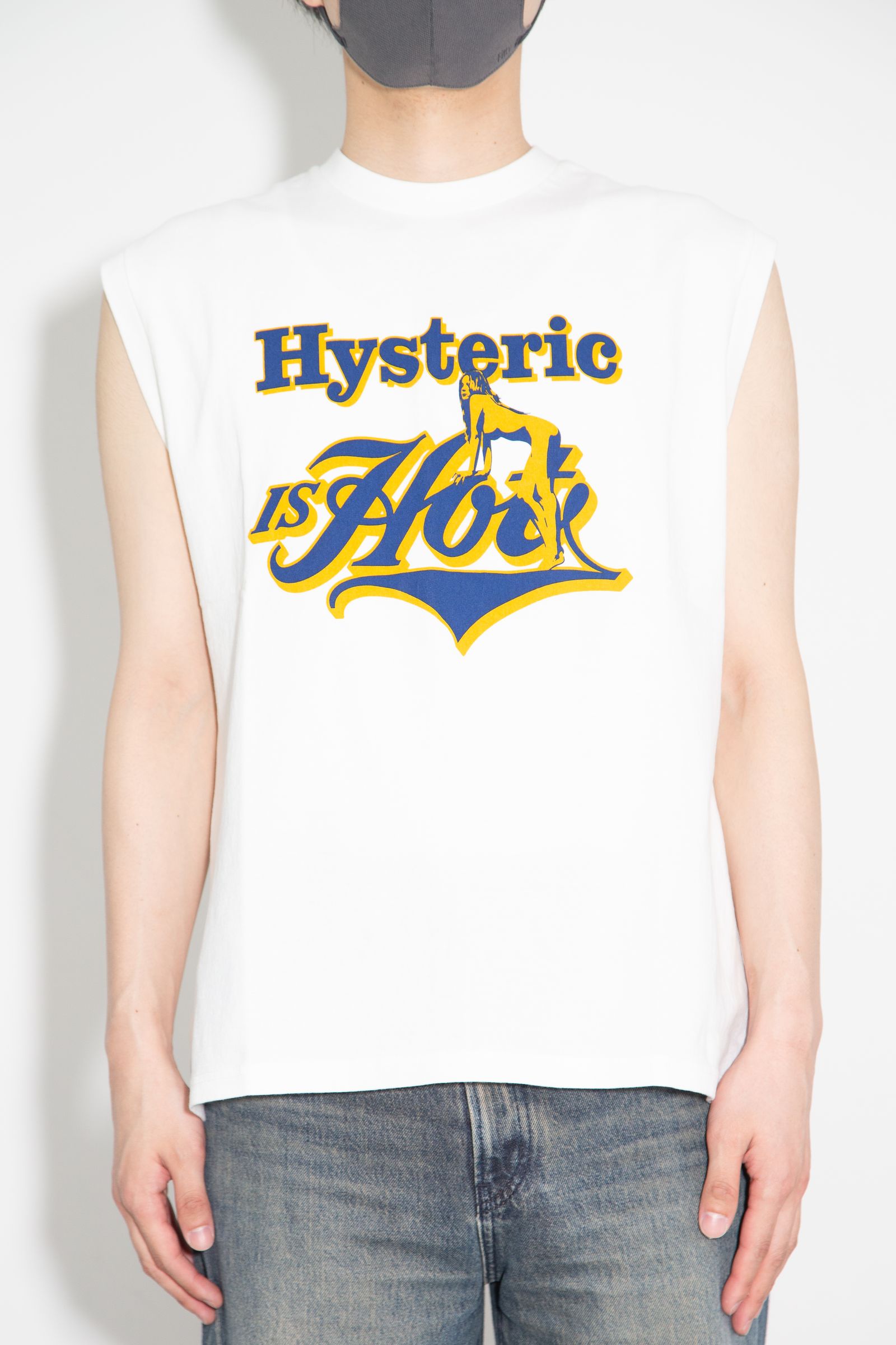 HYSTERIC IS HOT ノースリーブTシャツ / ホワイト