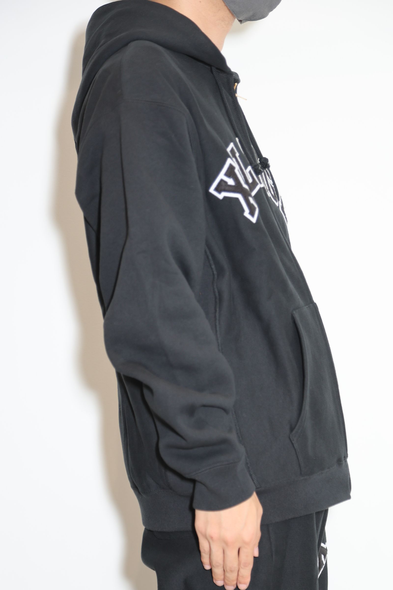 【セットアップ】XLARGE×Champion REVERSE WEAVE ZIP HOODED SWEATSHIRT・PANTS / ブラック