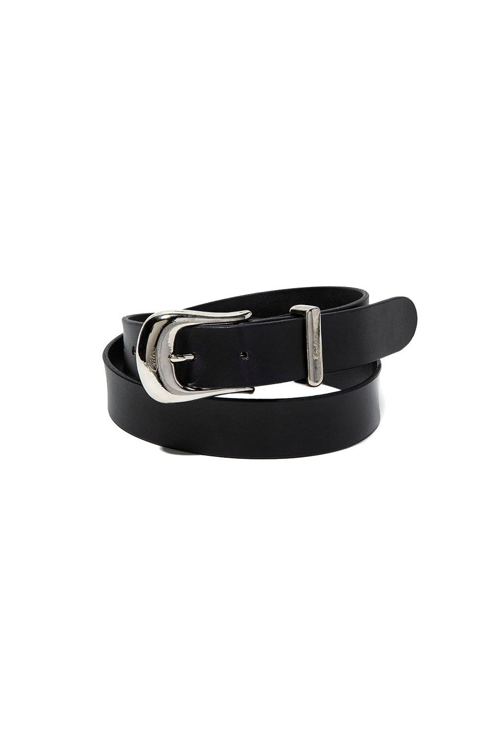 CALEE - LEATHER PLANE BELT / ブラック | Tempt