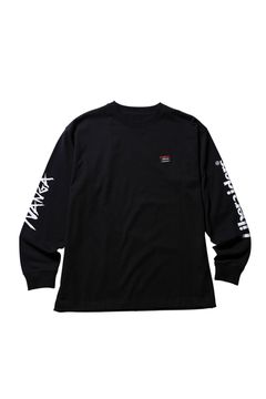 NANGA X LIBERAIDERS ECO HYBRID L/S TEE / ブラック