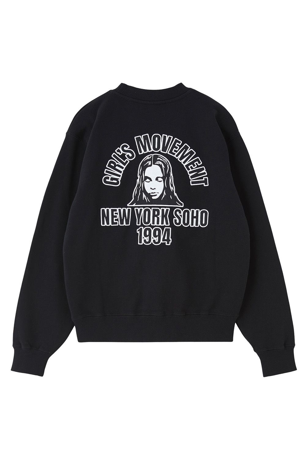 ARCH LOGO AND FACE PATCH SWEATSHIRT / ブラック