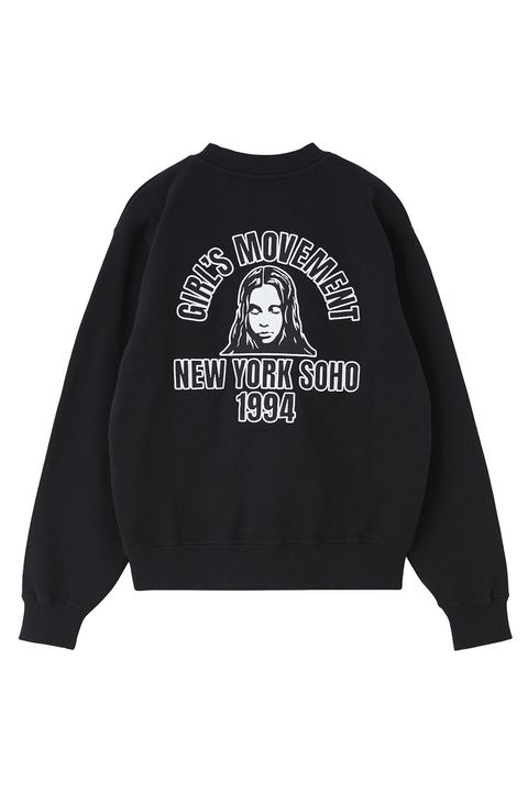 ARCH LOGO AND FACE PATCH SWEATSHIRT / ブラック