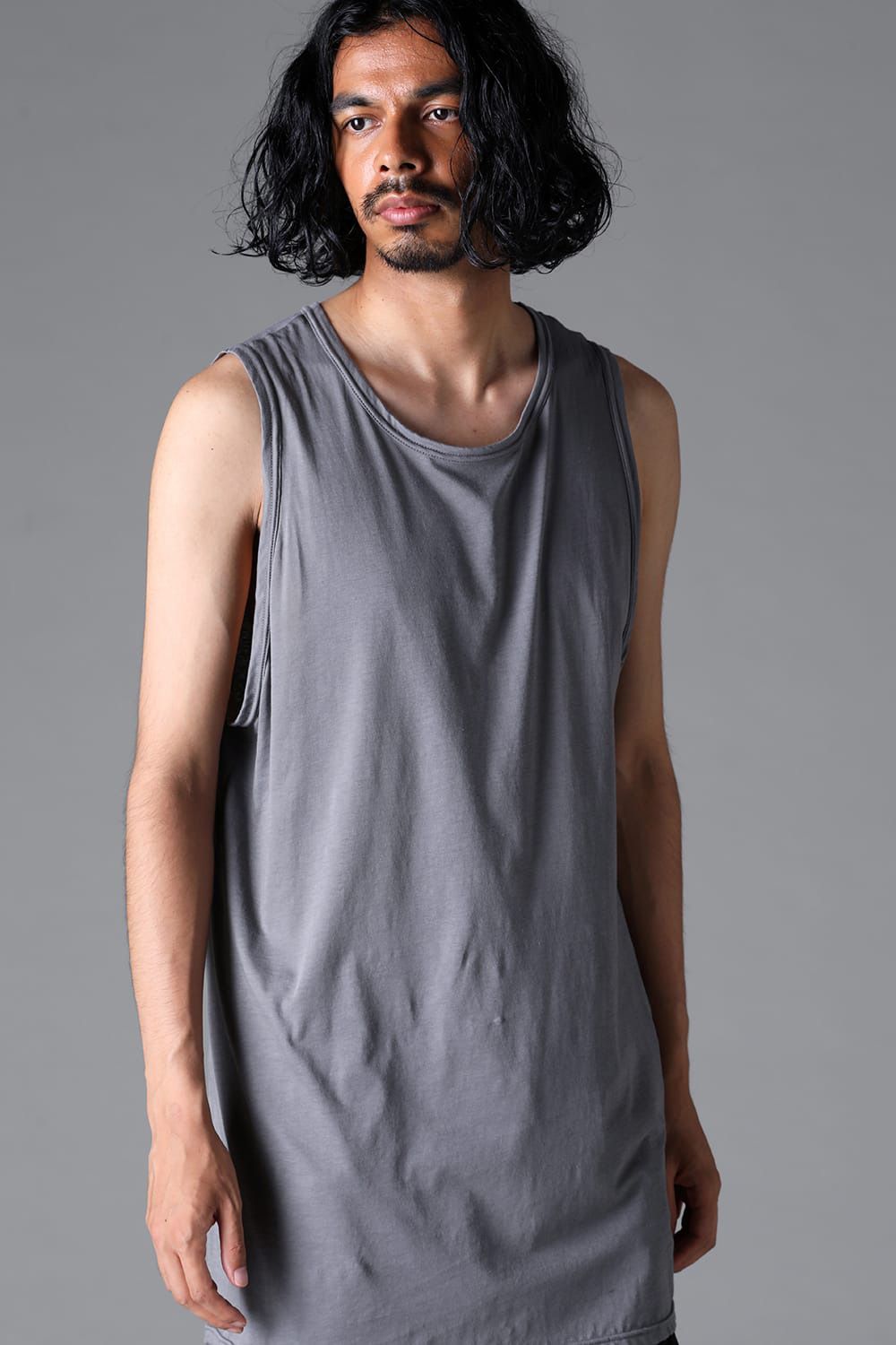 ロングタンクトップ / LONG TANK TOP / ストーン / ag-6083-3