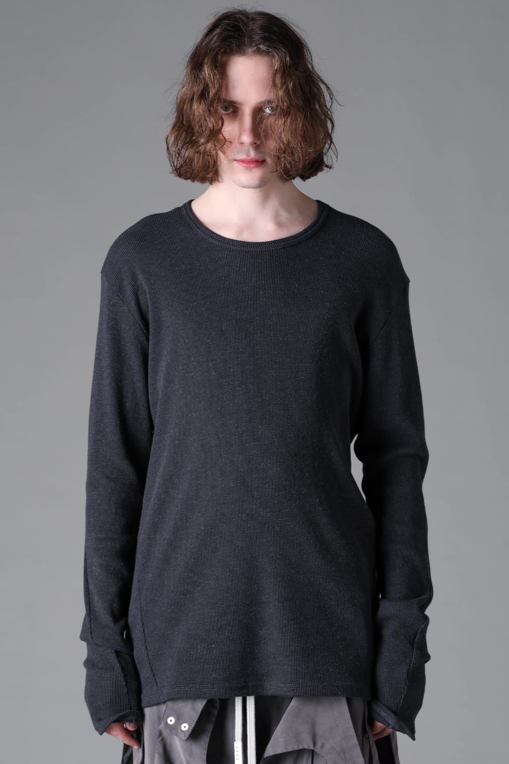 Back-Printed Waffle Jersey Log Sleeve