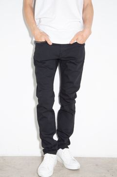 【人気定番商品】 ブラックデニムスリムパンツ / ブラック