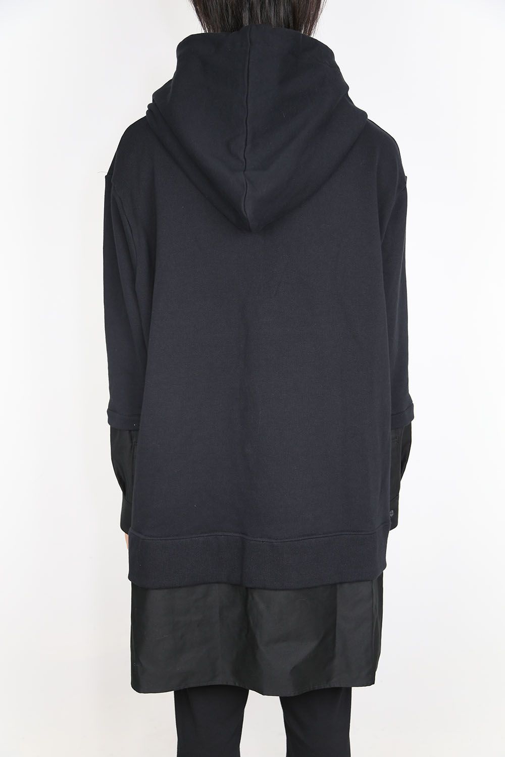 Layered Hoodie Pullover / ブラック