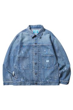 FLAG DENIM JACKET / ハードウォッシュ