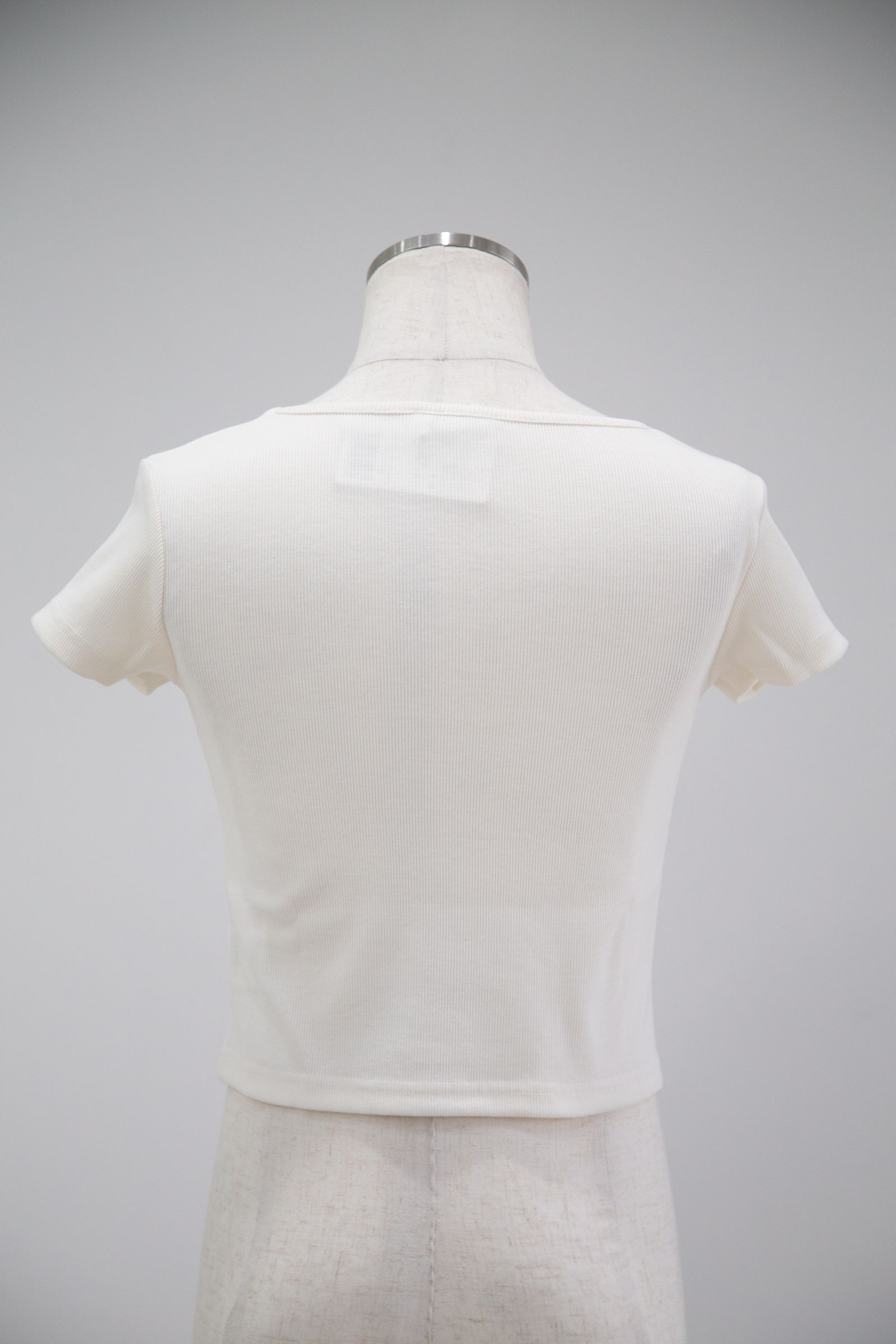 RIB BABY TOP / ホワイト
