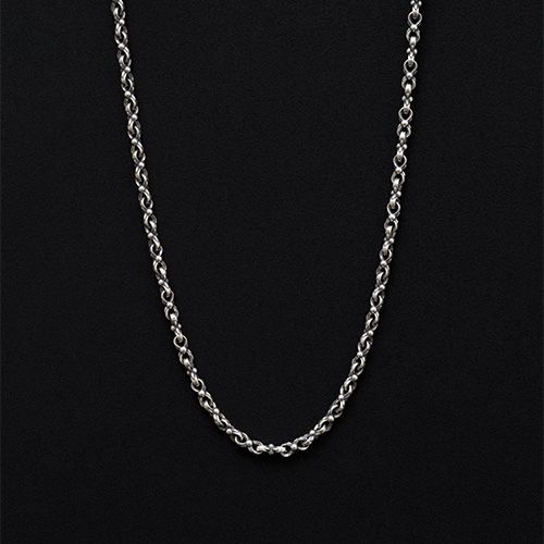 Handmade Heavy Double Loop Chain Necklace / GN006