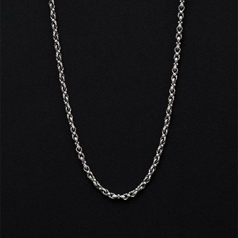Handmade Heavy Double Loop Chain Necklace / GN006