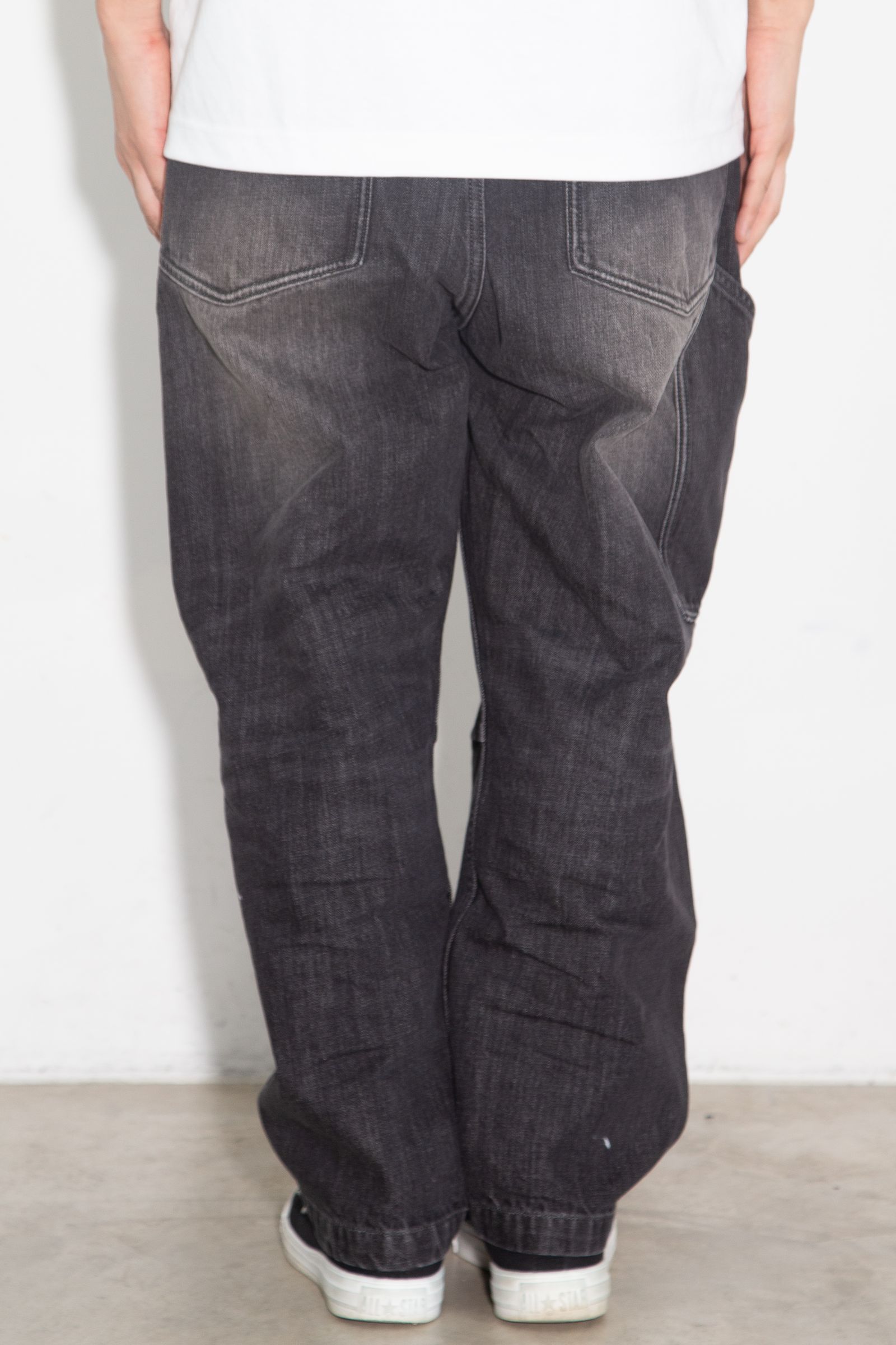 DENIM SARROUEL PANTS / ブラック