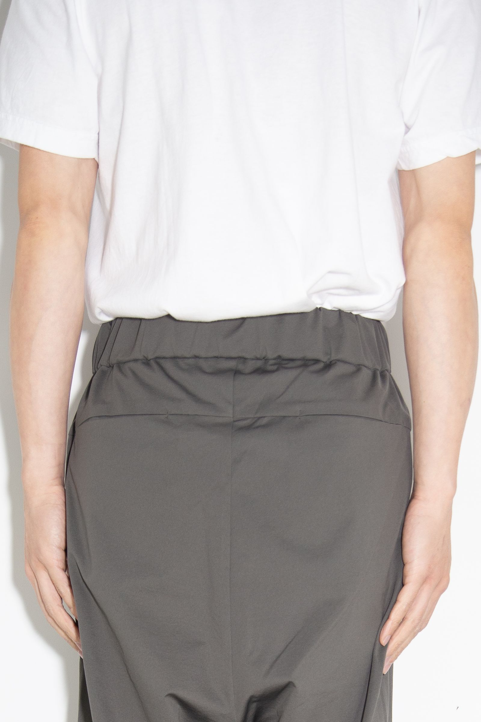 PE HIGH GAUGE JERSEY SAROUEL EASY TROUSERS / カーキ