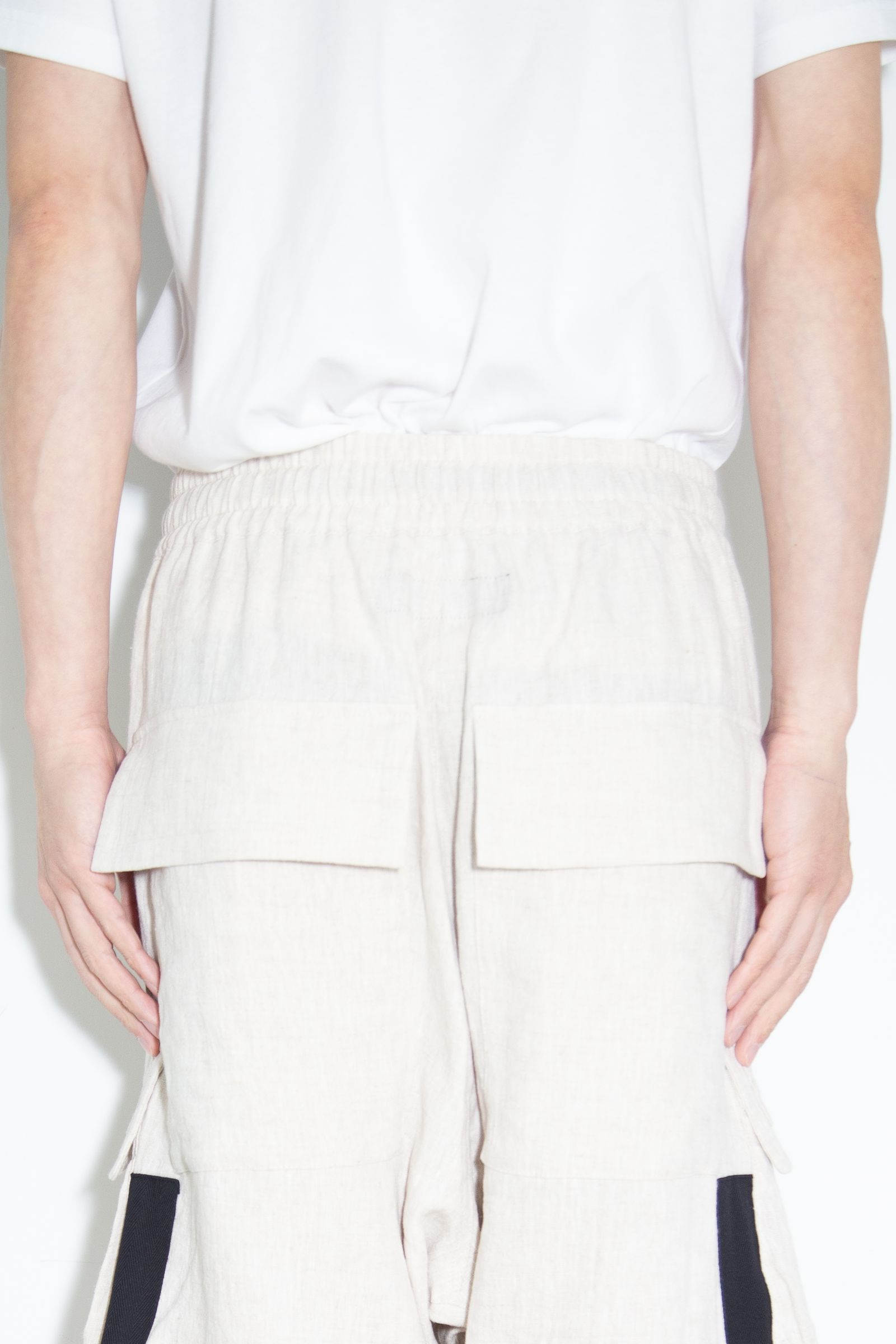 リネンショーツ / Linen Shorts / ライトグレー / ag-9003-3