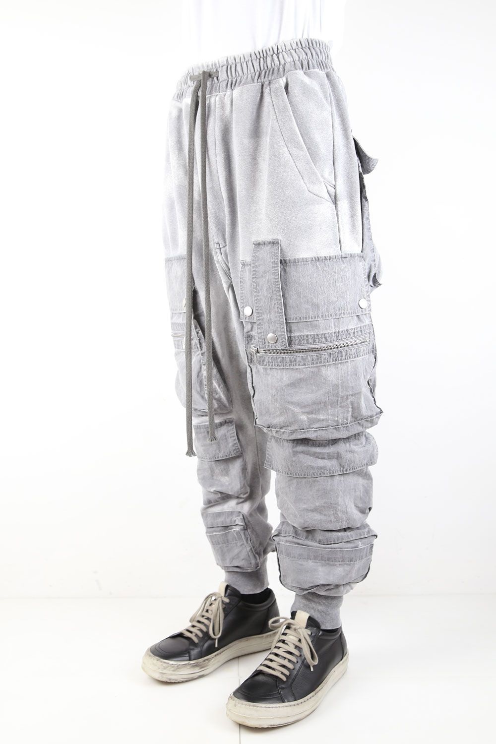 パンツ A.F ARTEFACT Dust Dyed Anatomical pants A.F ARTEFACT - ダストダイミリタリーサルエルロングパンツ