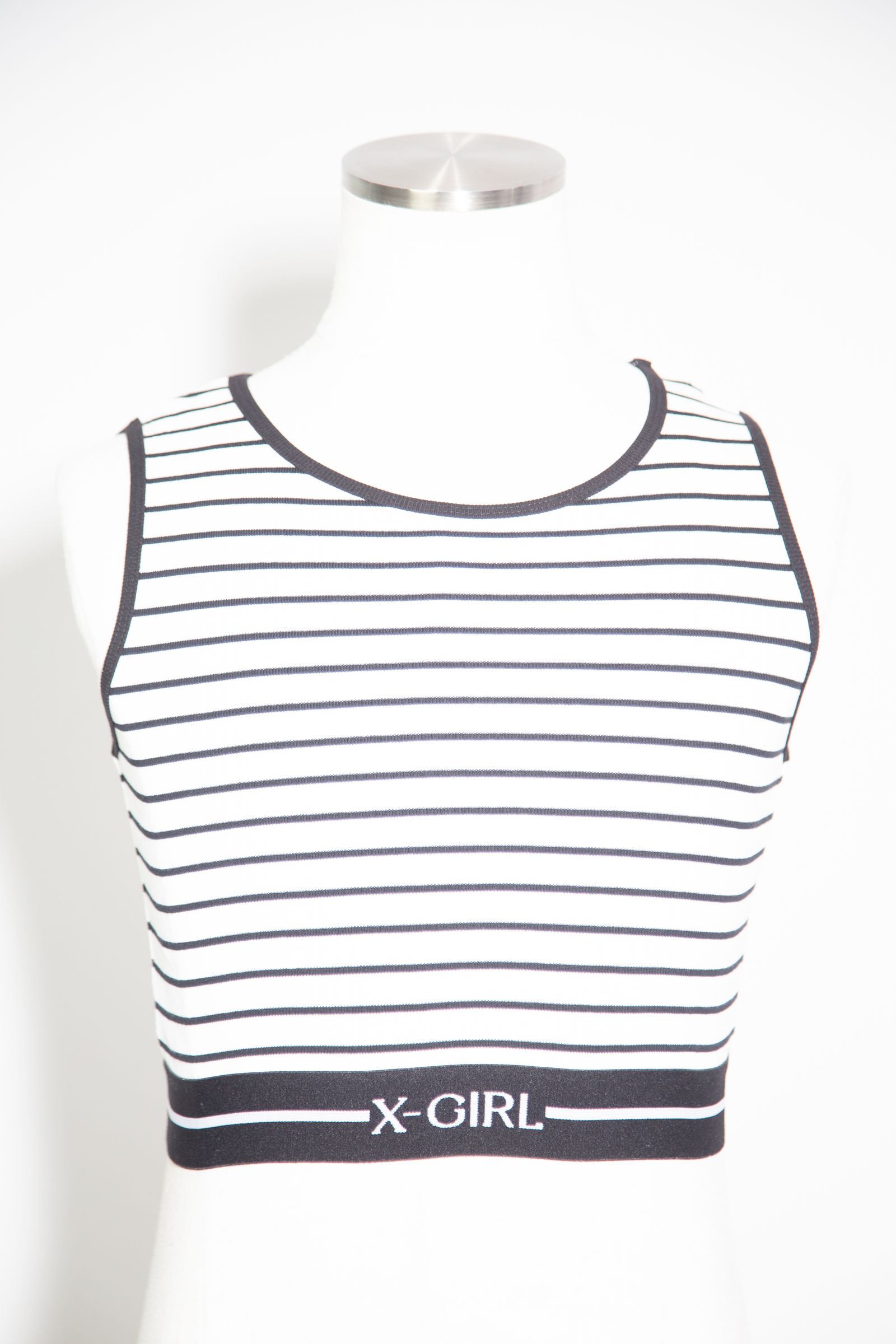 LOGO AND STRIPE TANK TOP / マルチ