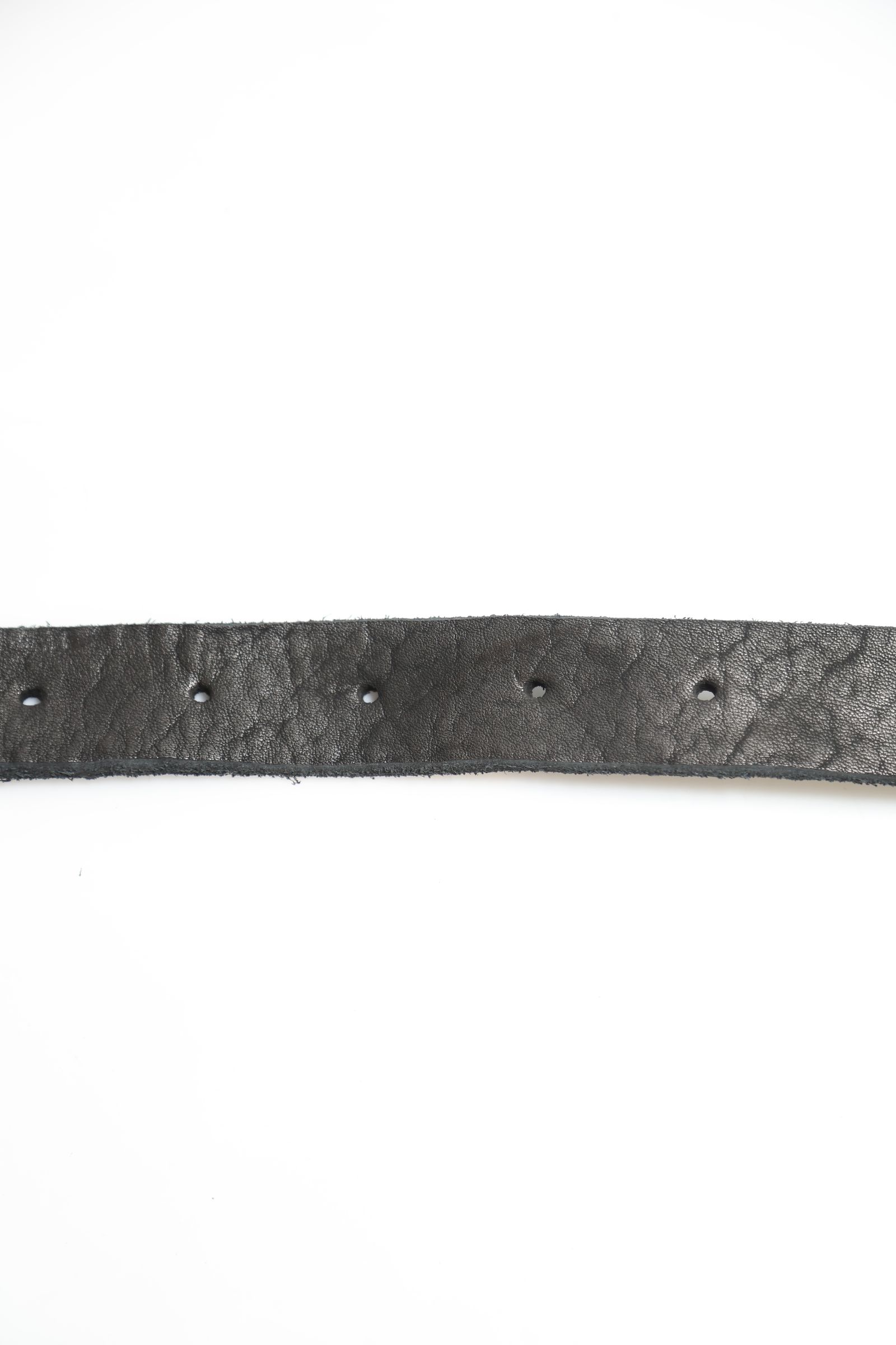 [318-42] JP SHOULDER GARMENT-DYED 2PIN-BUCKLE BELT【40mm】  / ブラック