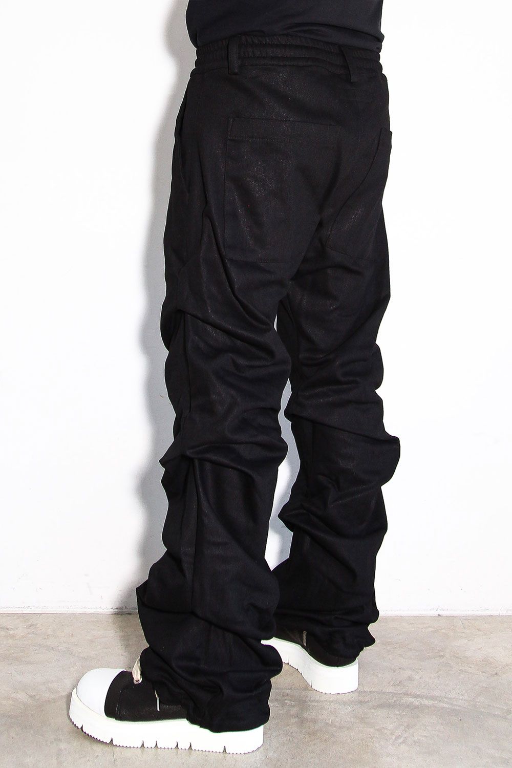 ブーツカットタックパンツ / BOOTS CUT TUCK PANTS / ブラック / ag-8060-2