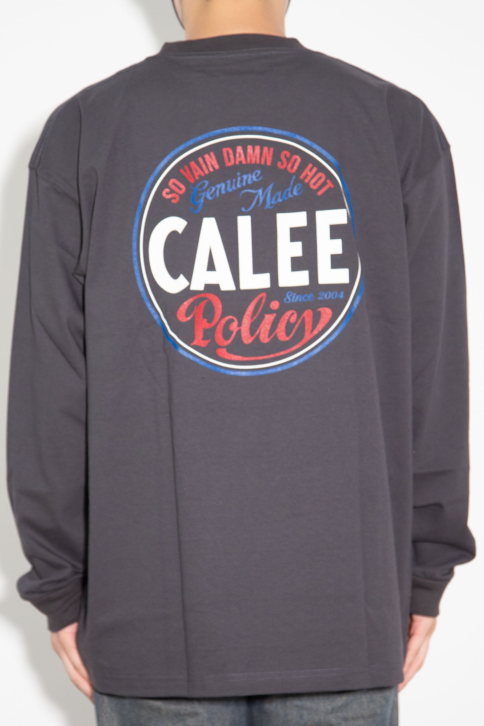 VINTAGE TYPE CIRCLE LOGO L/S TEE / チャコール