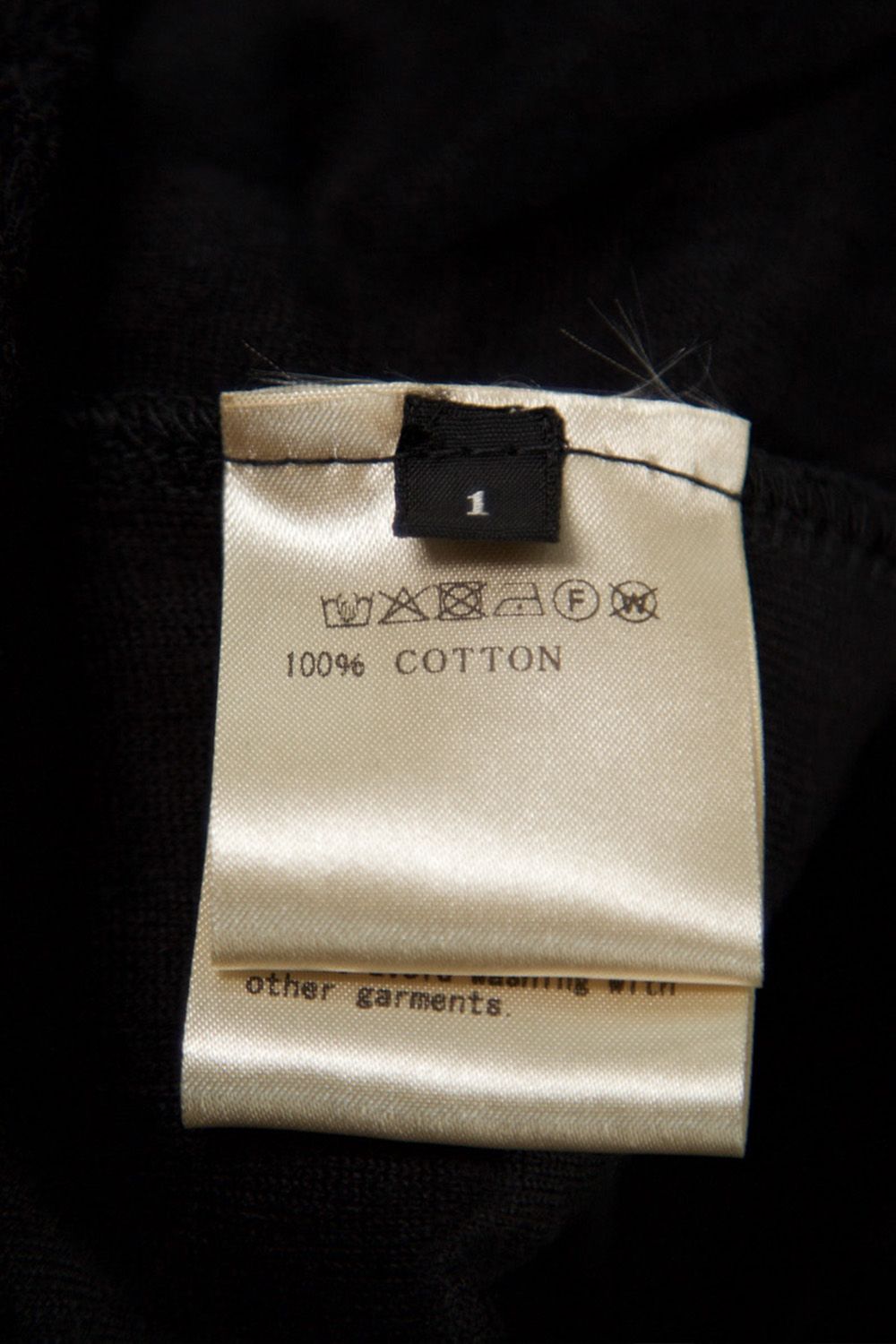 アシンメトリークルーネック / ASYMMETRY CREW NECK / ブラック / ag-12081-2