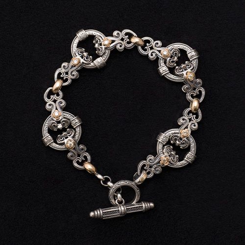 Byzantine flower bracelet（Diamond）/ GB032