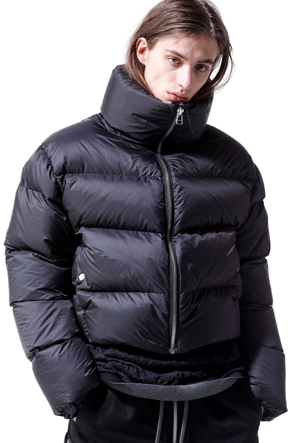 Nylon High Neck Short Down
