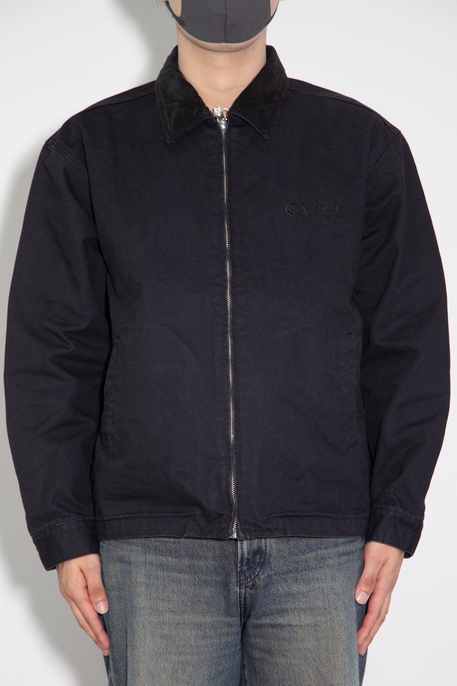 ［ラスト1点 サイズL］VINTAGE REPRODUCT CORDURY COLLAR DUCK JACKET / ブラック