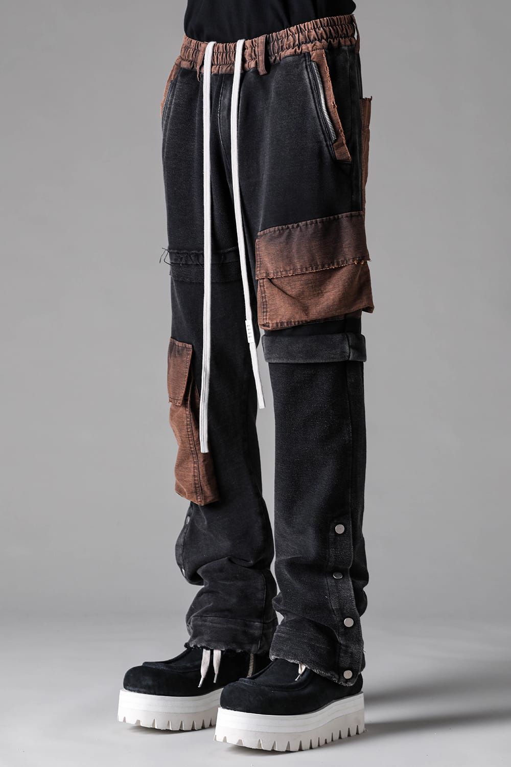 Vintage Cargo Flare Long Pants