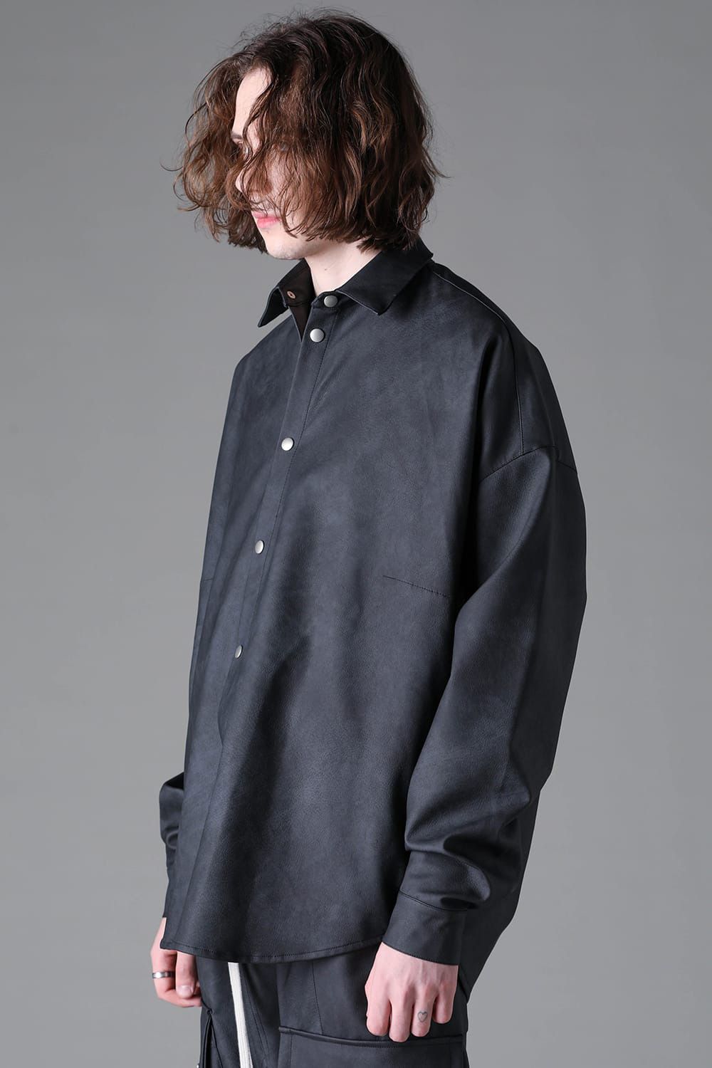 Vegan Leather Cocoon Shirts