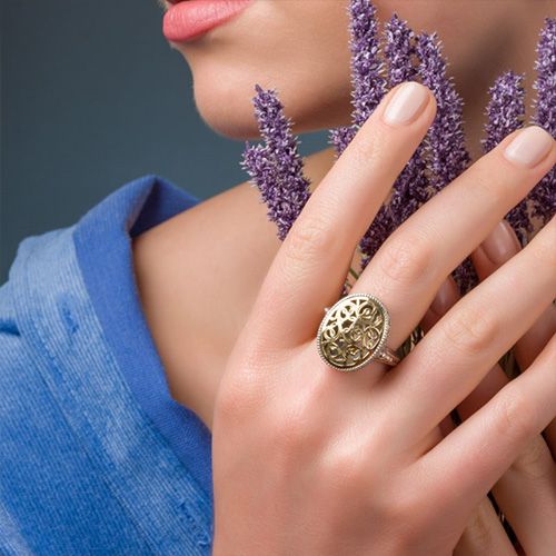 Garden Shadows Big Oval Ring / GR112