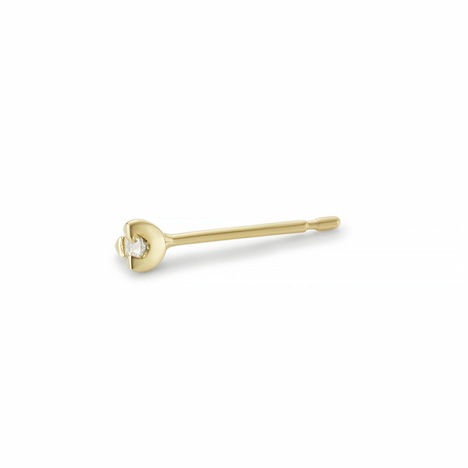 K18 Triangle Dia Pierce