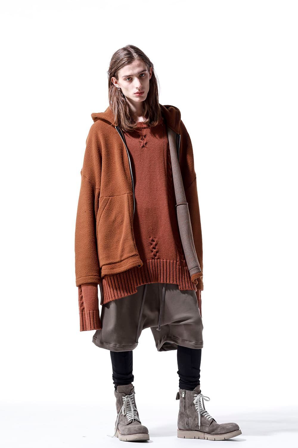 ローゲージニットプルオーバー / Low Gauge Knit Pullover / ブラウン