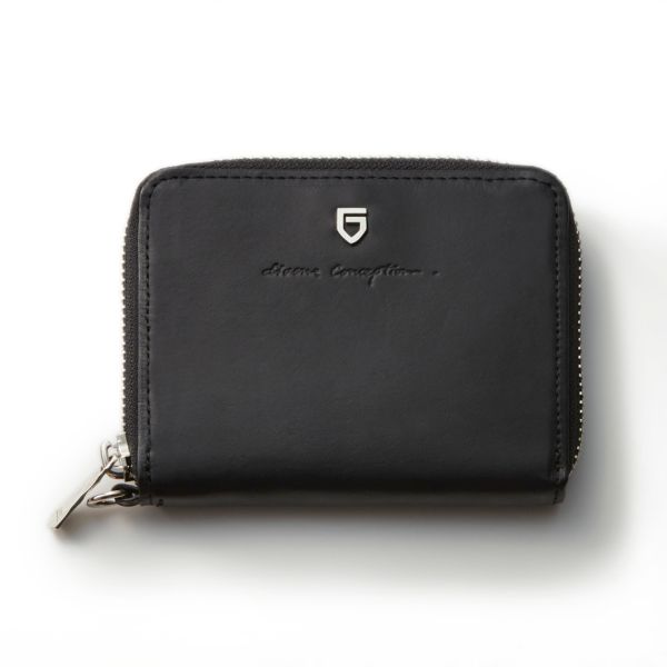 GARNI - Vine Pattern Zip Long Wallet / ブラック | Tempt