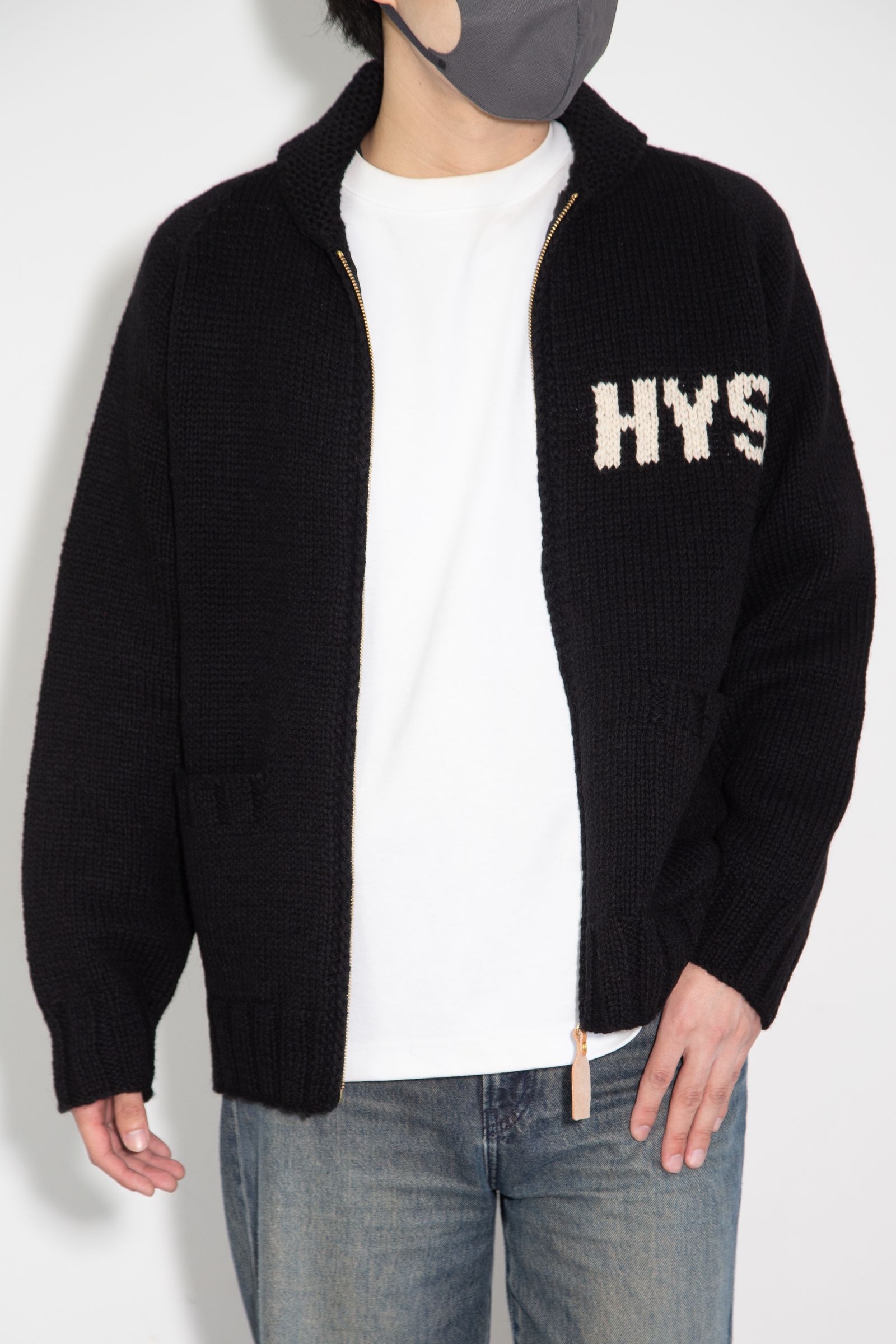 VIXEN GIRL編込 カウチン / ブラック