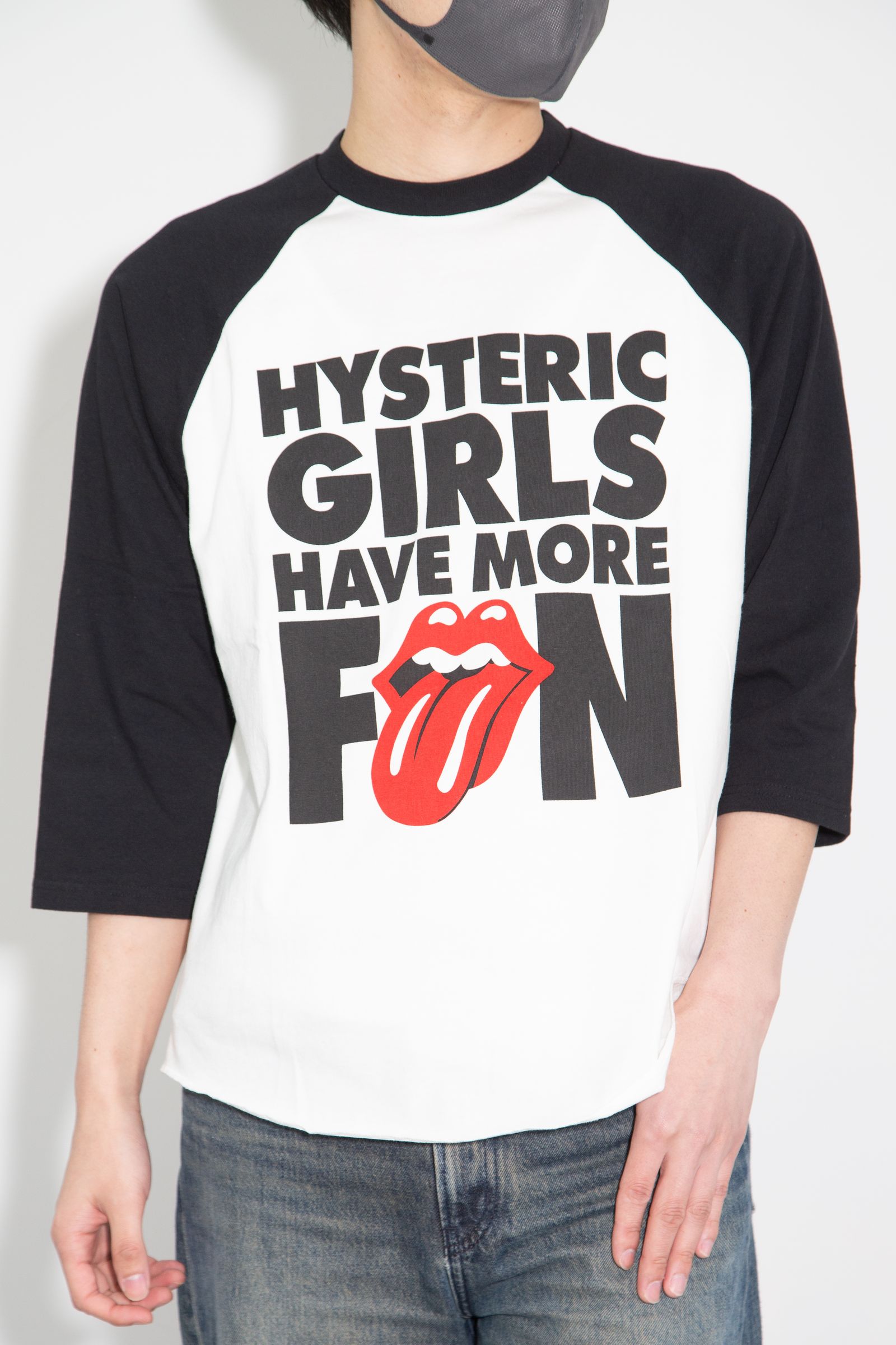 THE ROLLING STONES/HAVE MORE FUN 七分袖Tシャツ / ホワイト