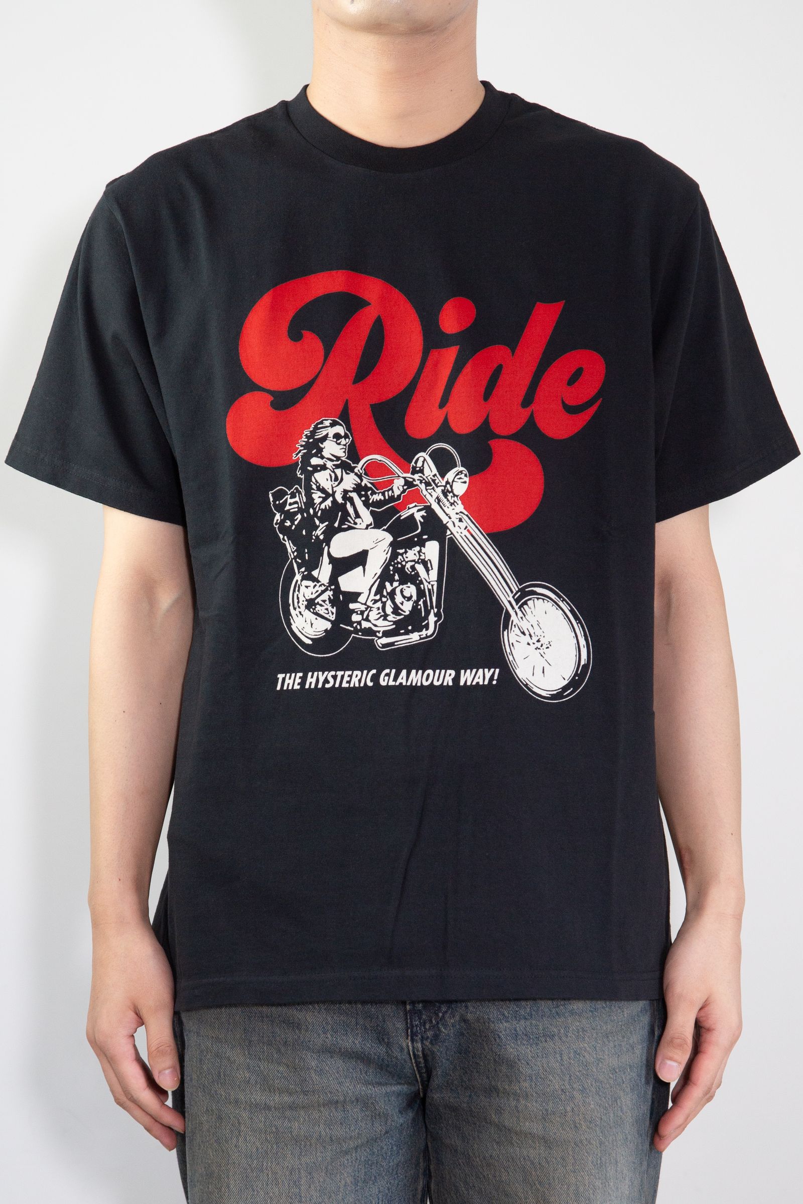 RIDE A MOTORCYCLE Tシャツ / ブラック