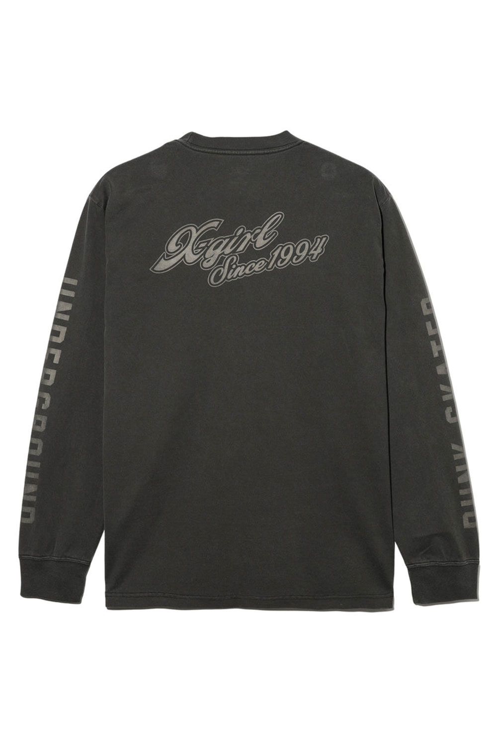 FACE & CURSIVE LOGO L/S TEE / ブラック
