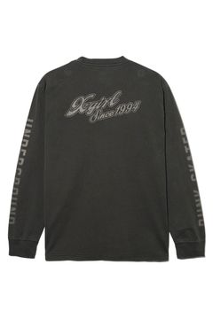 FACE & CURSIVE LOGO L/S TEE / ブラック