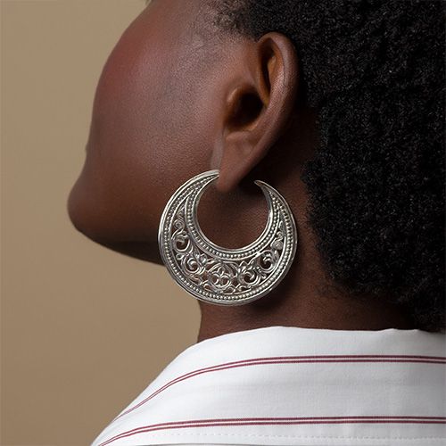 Garden Shadows Big Hoop Earrings / GA019