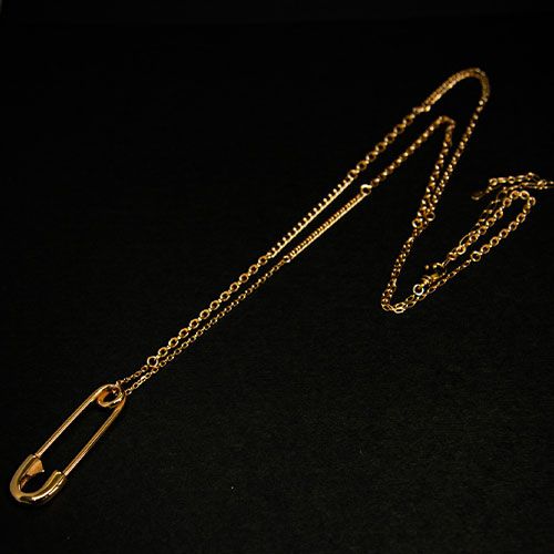 ピンネックレス / B / ゴールド / PIN NECKLACE / B / GOLD