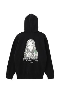 COLLAGE CAMO FACE ZIP UP SWEAT HOODIE / ブラック