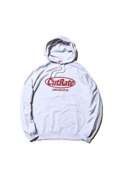 ×VENICE8 COFFEE HOUSE®️ CAFE DOG DROPSHOULDER  PULLOVER HOODIE / アッシュグレー