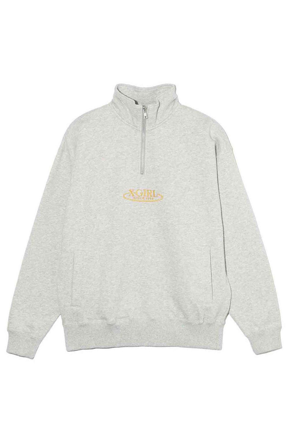 X-girl (エックスガール)OVAL LOGO HALF ZIP SWEAT 楽天市場】X-girl エックスガール スウェット OVAL LOGO HALF
