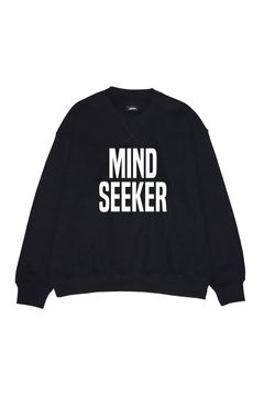Word Printed Crewneck Sweatshirts / ブラック