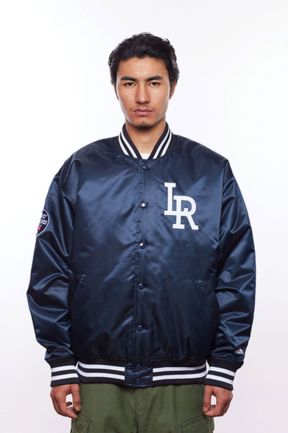 liberaiders - LR MAJESTIC STADIUM JACKET / ネイビー | Tempt