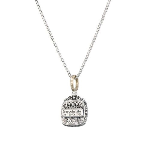 Mediterranean Small Square Pendant / GP042