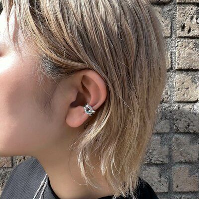 Curb Chain Ear Cuff/ シルバー