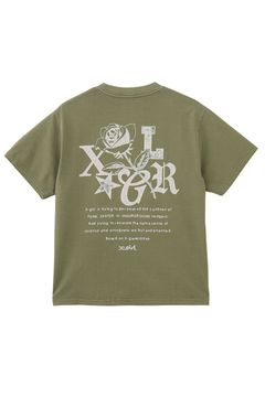 ROSE LOGO FADED S/S TEE / オリーブ