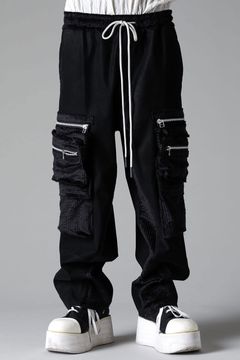 CARGO WIDE PANTS / ブラック
